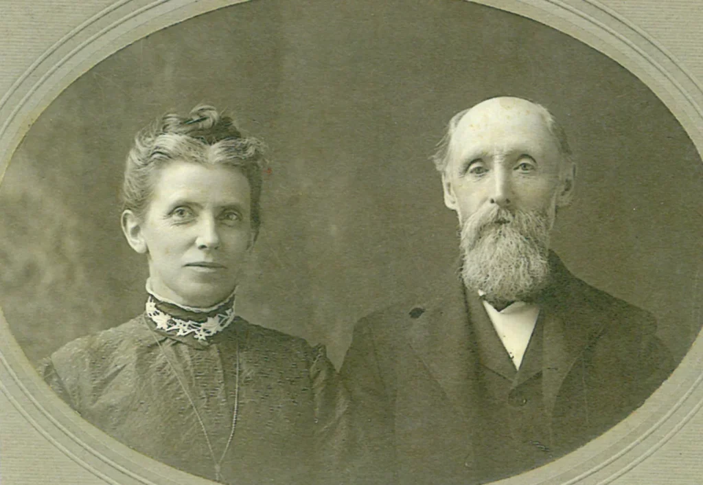 Alice and Caleb Jones in 1885. The Joneses were a founding family of Grace with generations to follow.