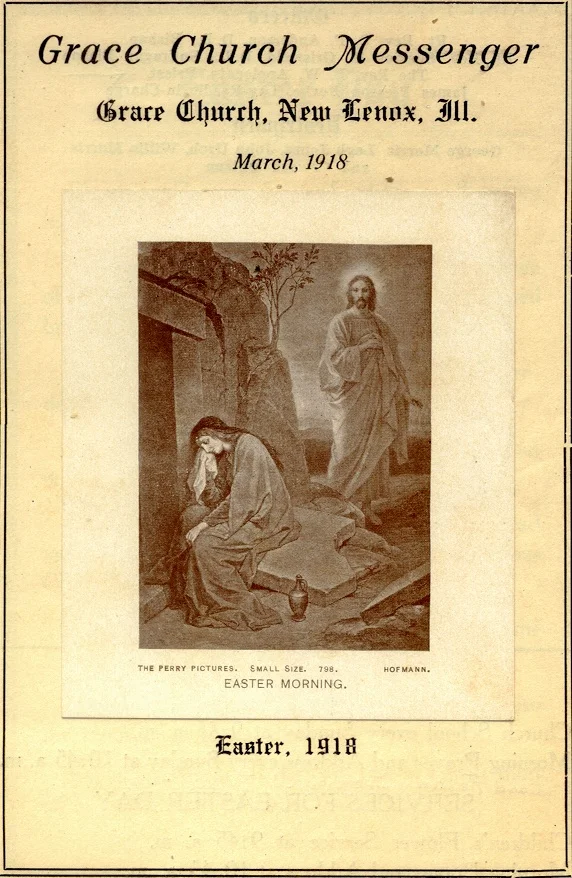 Service Leaflet from Easter, 1918.