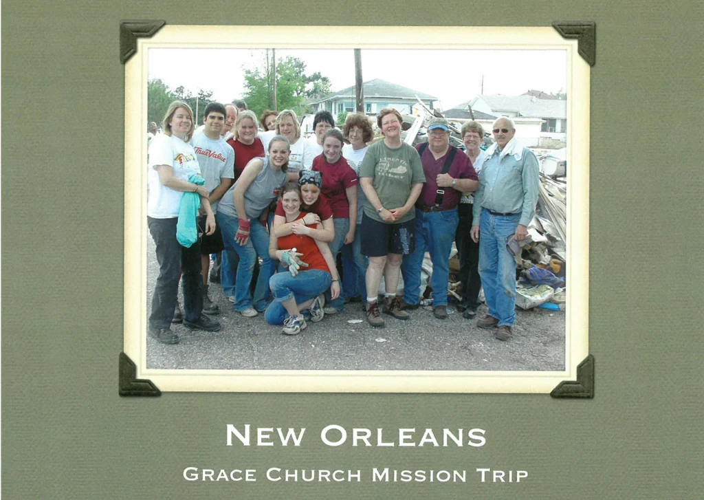 Front Facade of a Commemorative Booklet made by the missionaries to New Orleans in the Summer of 2007.