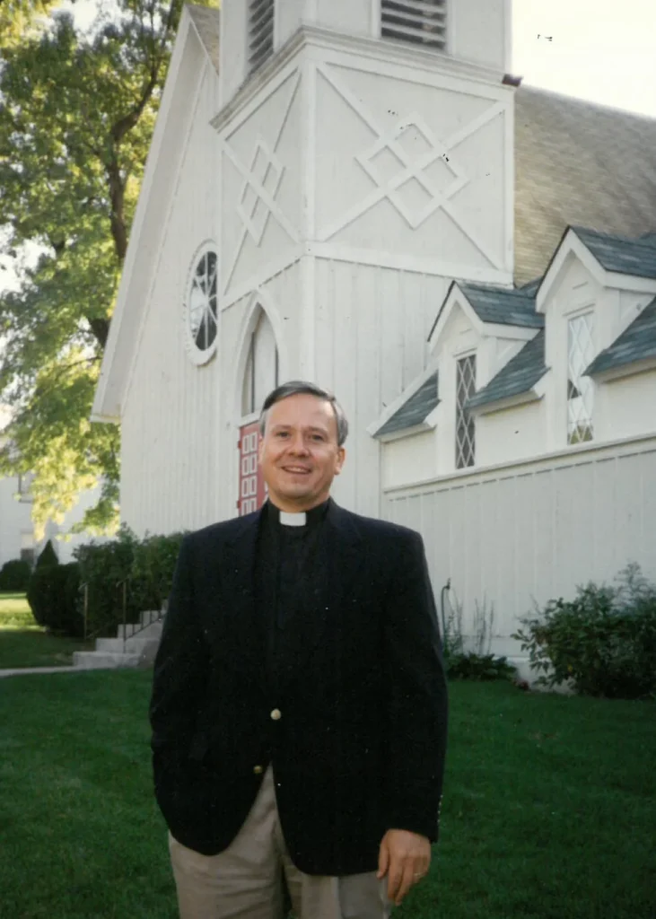 The Rev. James T. Nixon, Vicar from 1992-98, pictured here on the day of the Celebration of New Ministry in 1992.